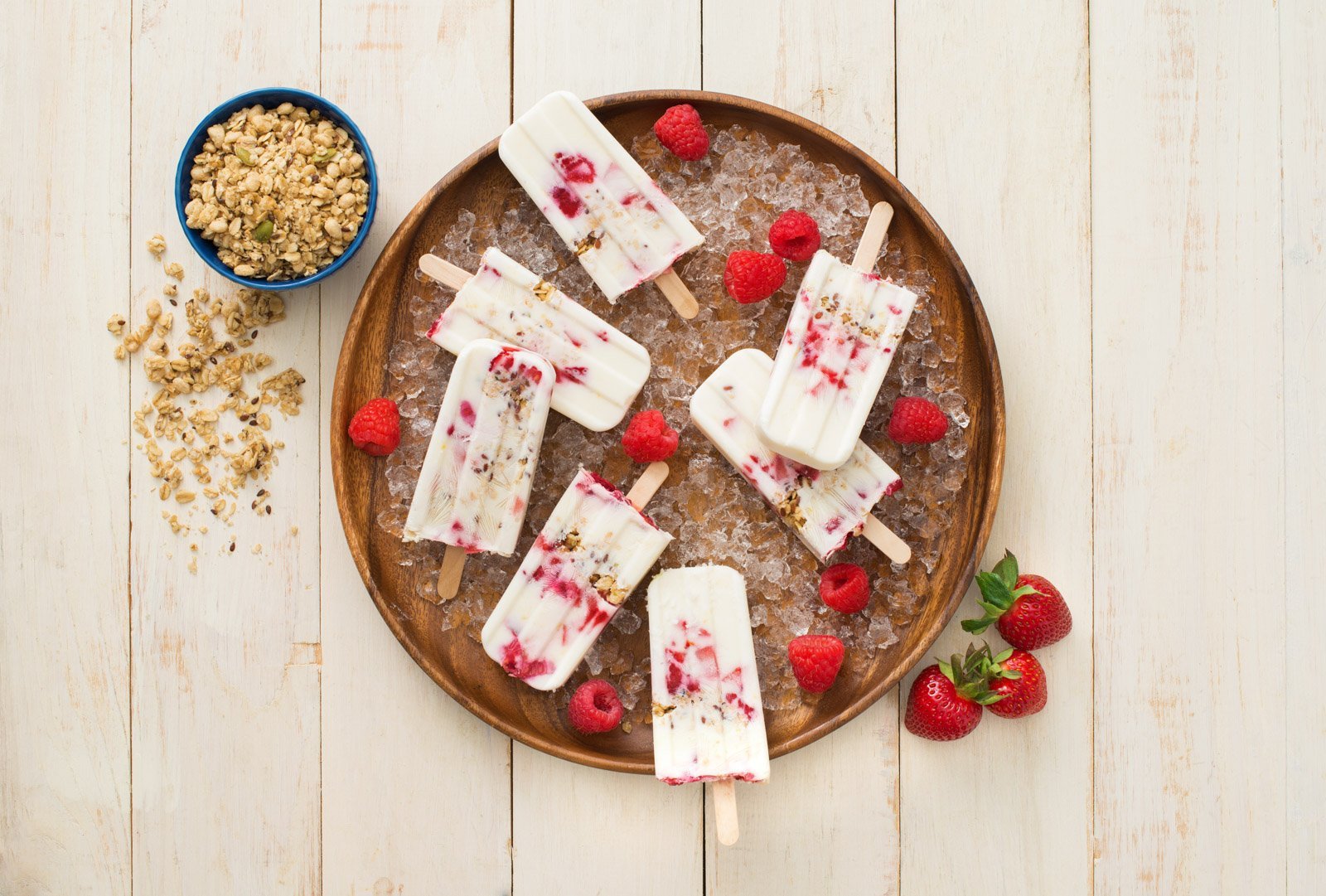 Breakfast Parfait Pops with Hemp Hearts Granola