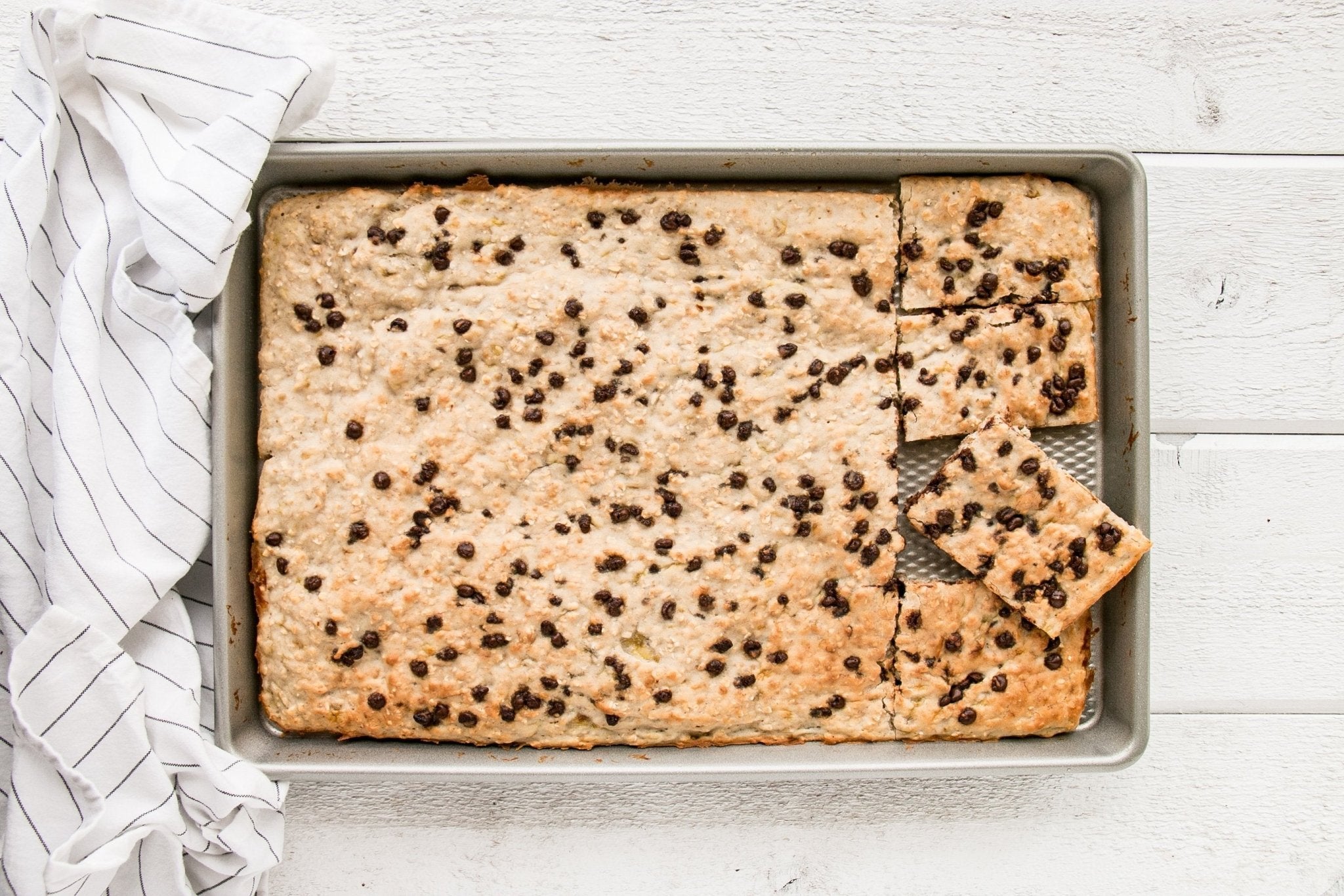 Banana Chocolate Chip Sheet Pan Pancakes