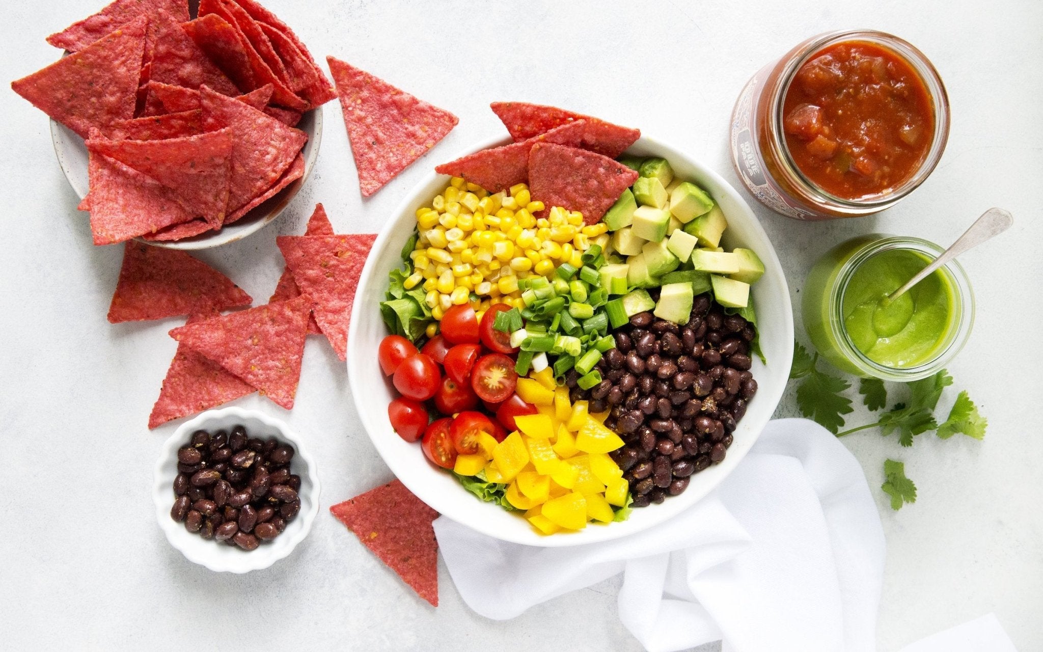 Mexican Chopped Salad with Avocado Dressing