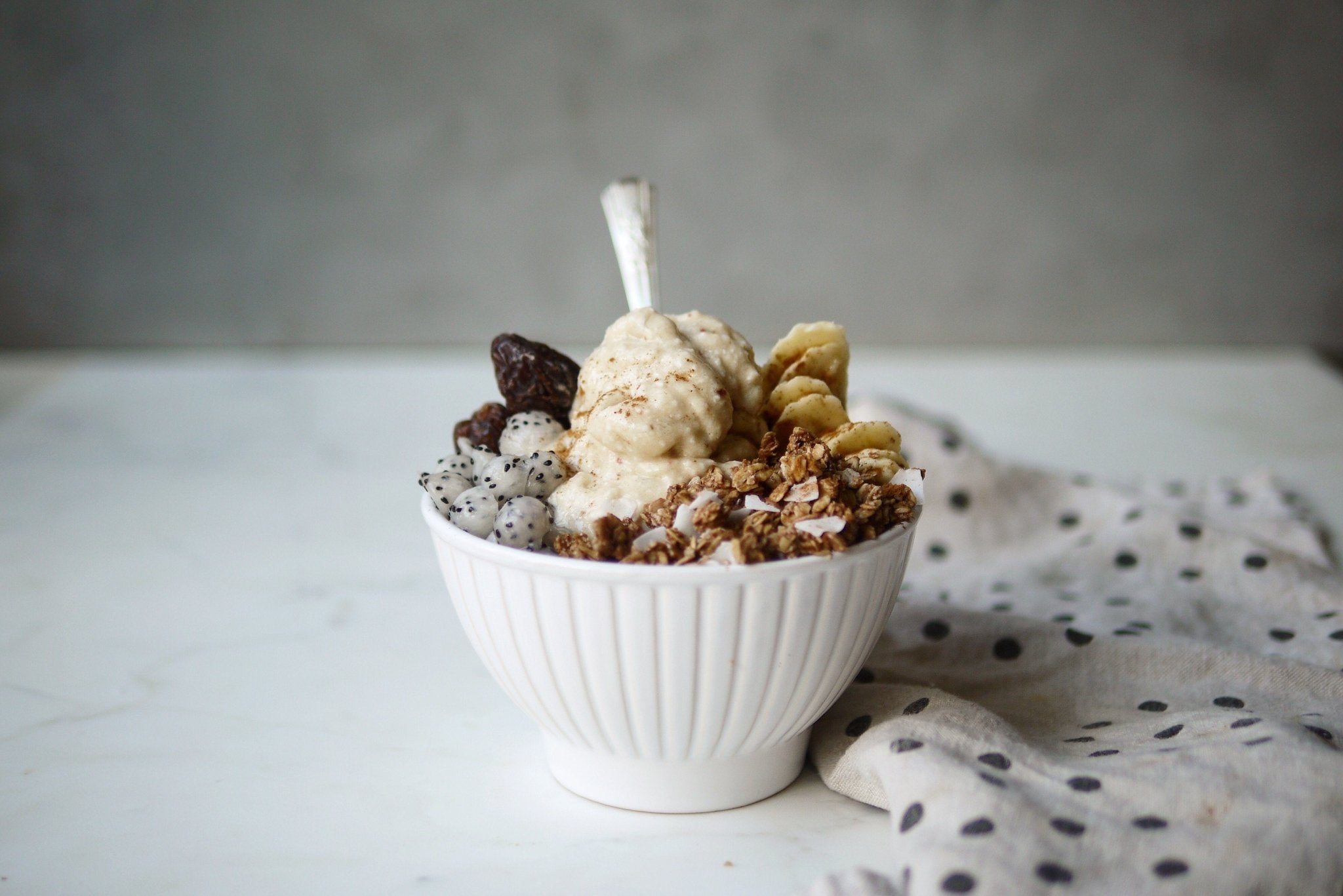 Coconut Smoothie Bowl with Love Crunch Macaroon Granola