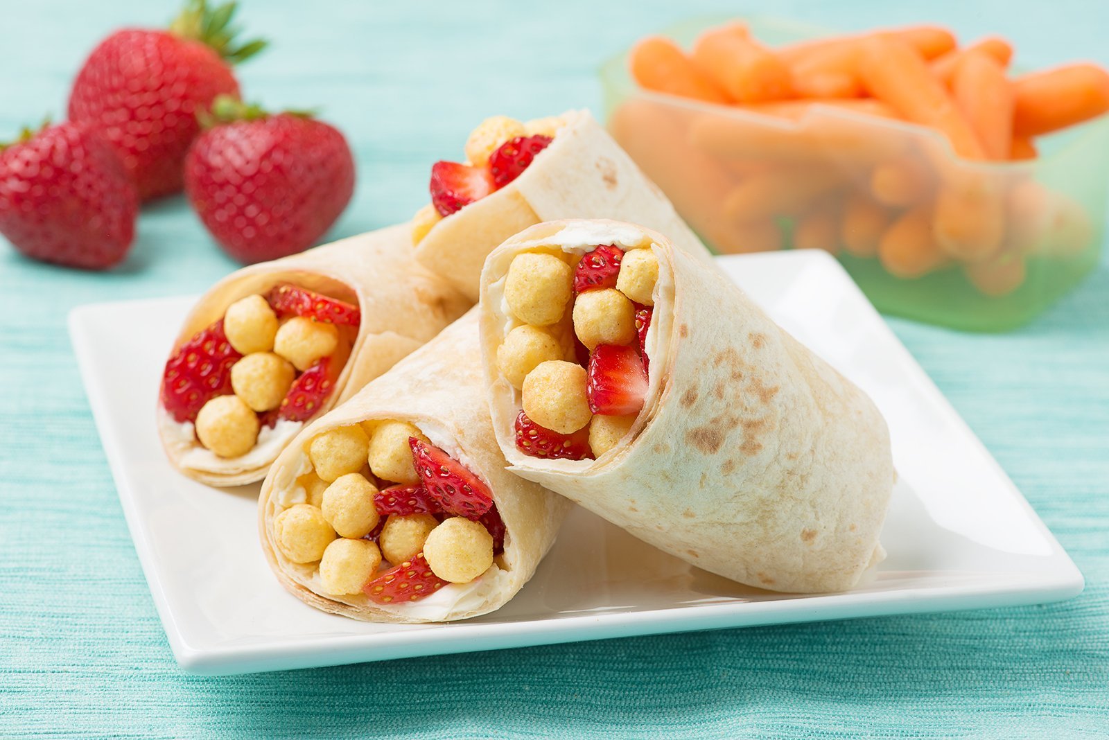 Crunchy Strawberries and Cream Wrap