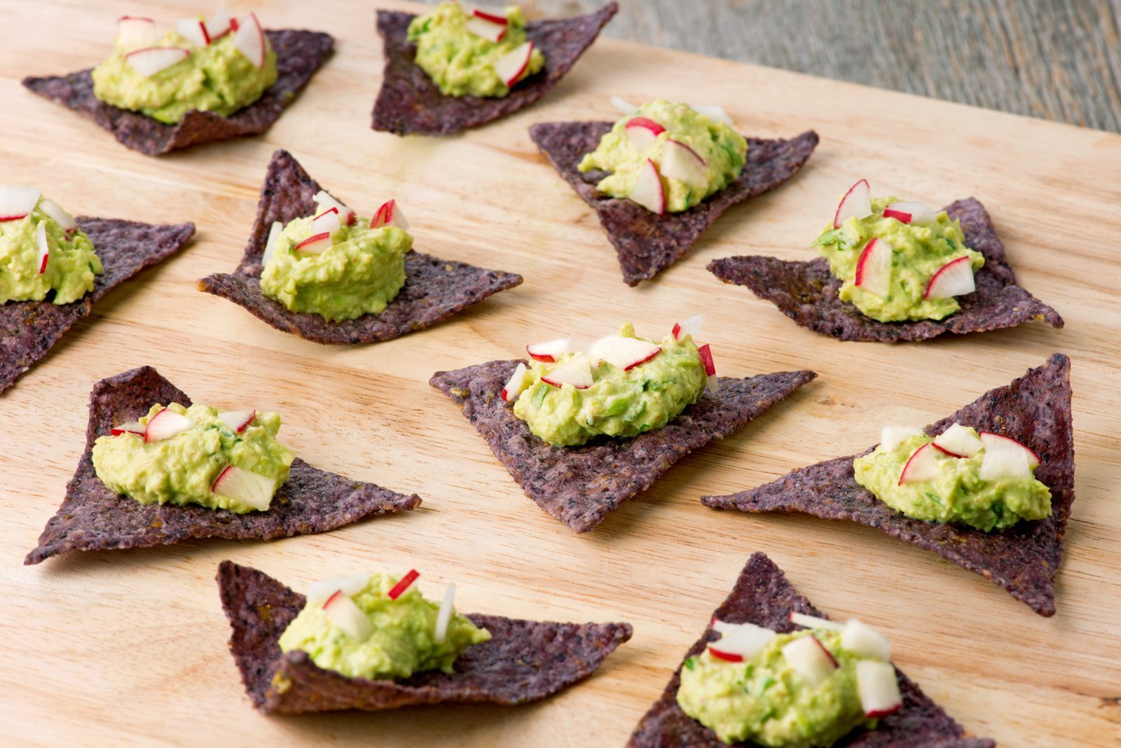 Edamame Guacamole Crostini