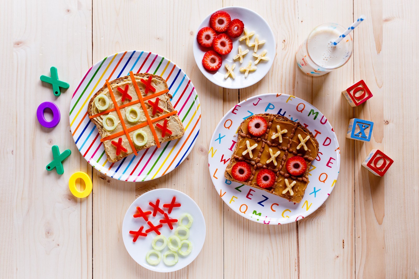 Vegan Tic-Tac-Toe Toast Game