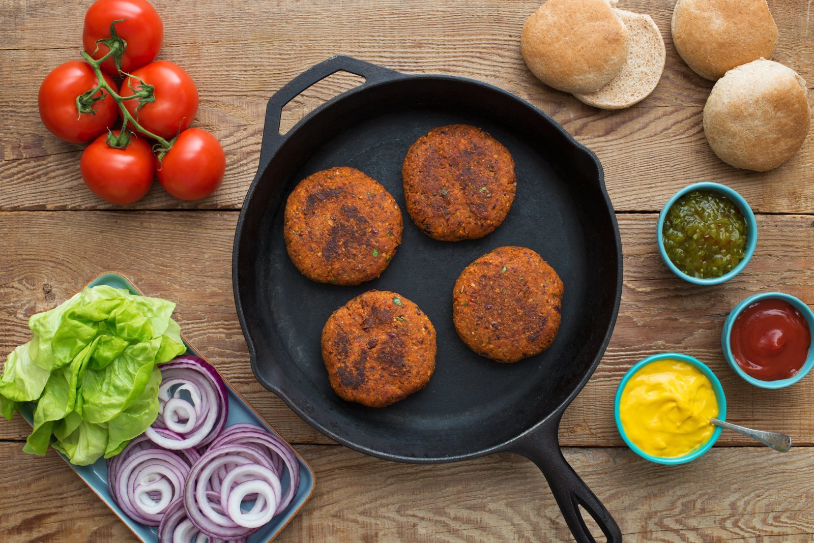 Heritage Flakes Fiesta Veggie Burgers