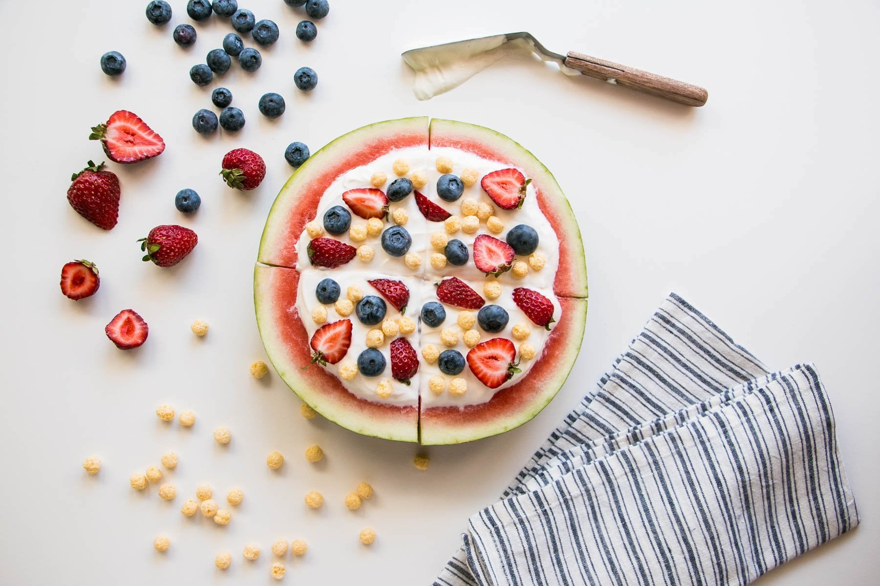 Fruit and Cereal Pizza