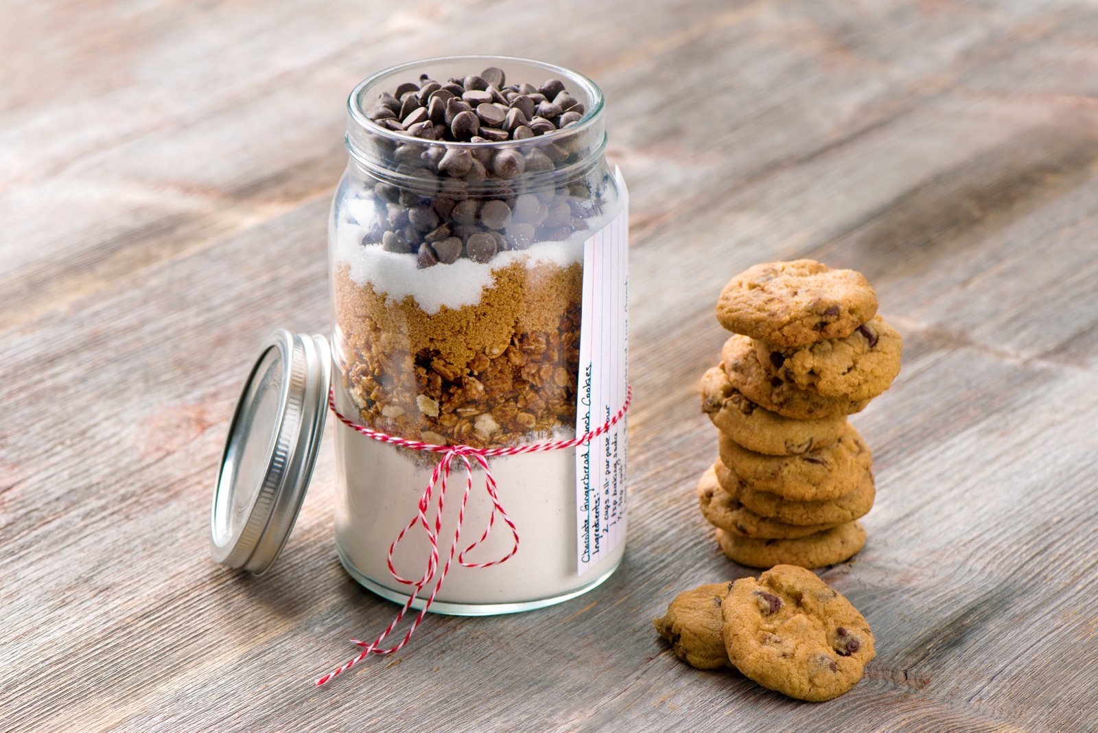 Holiday Crunch Cookies - In a Jar