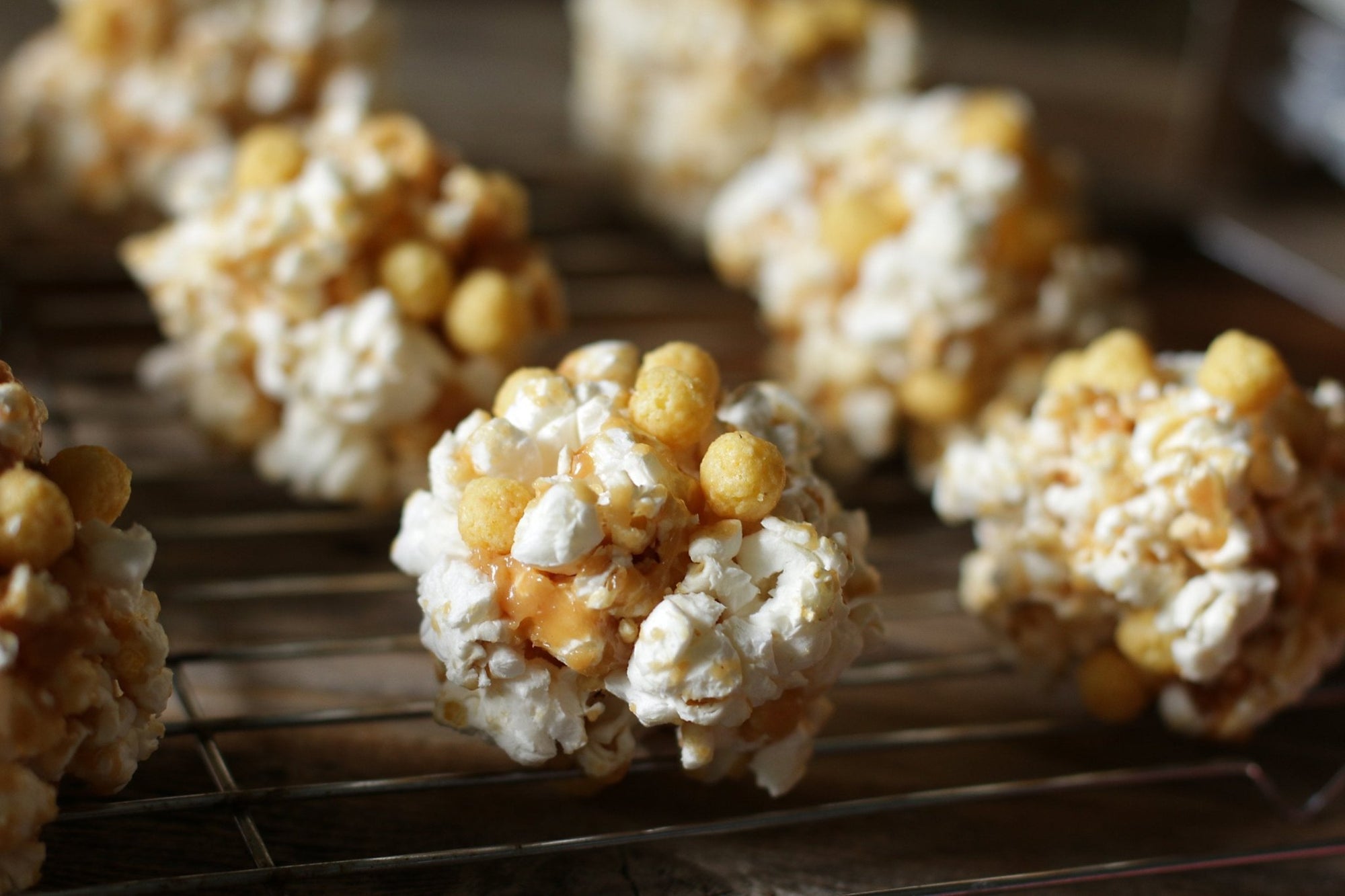 Peanut Butter Popcorn Balls