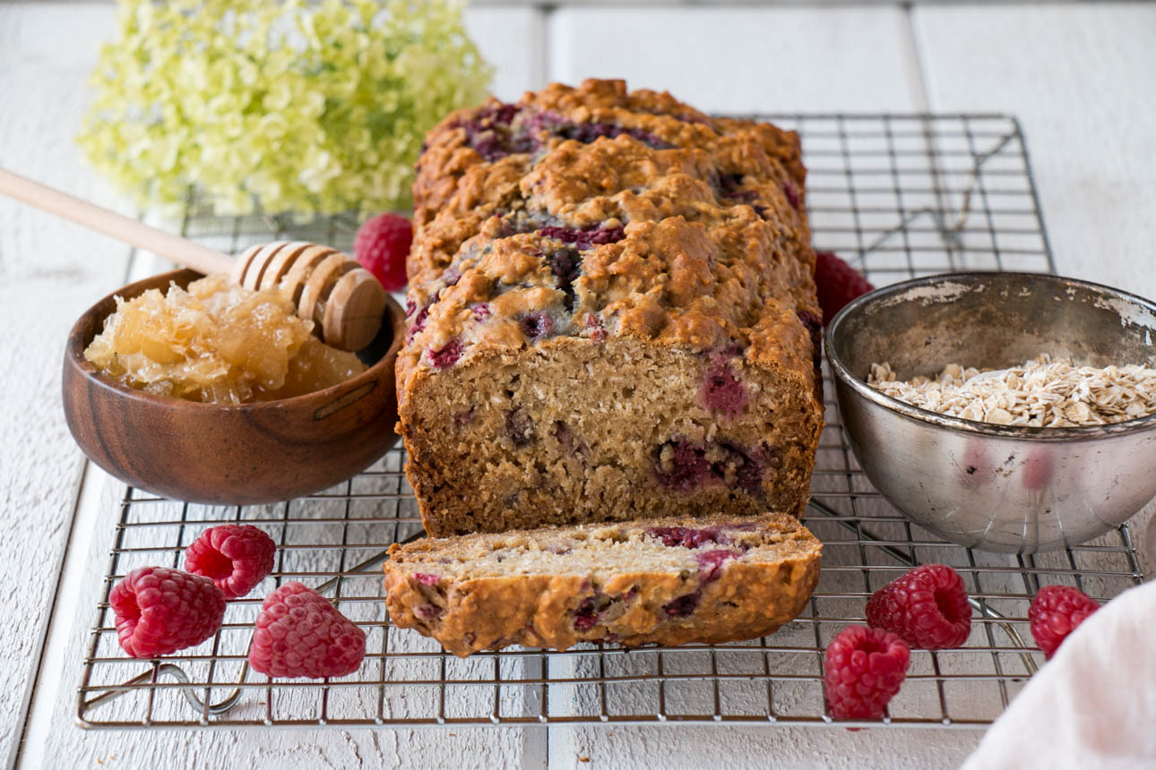 Raspberry Honey Oat Bread