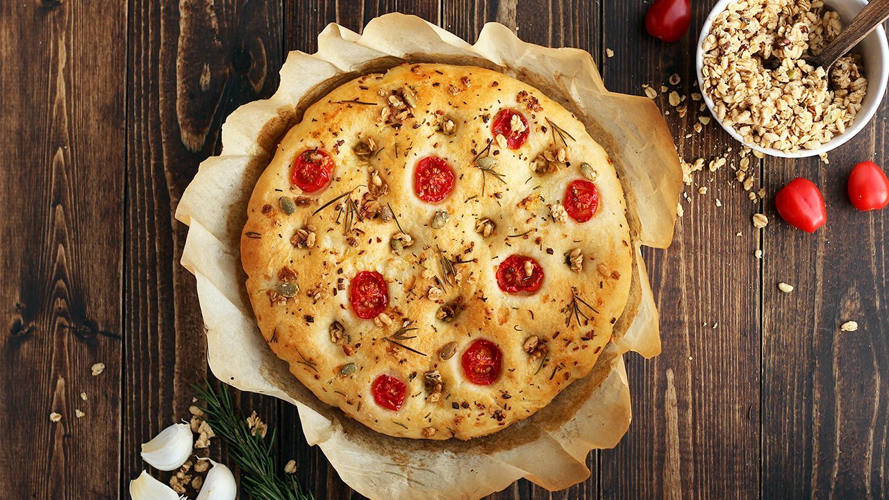 Rosemary & Tomato Focaccia