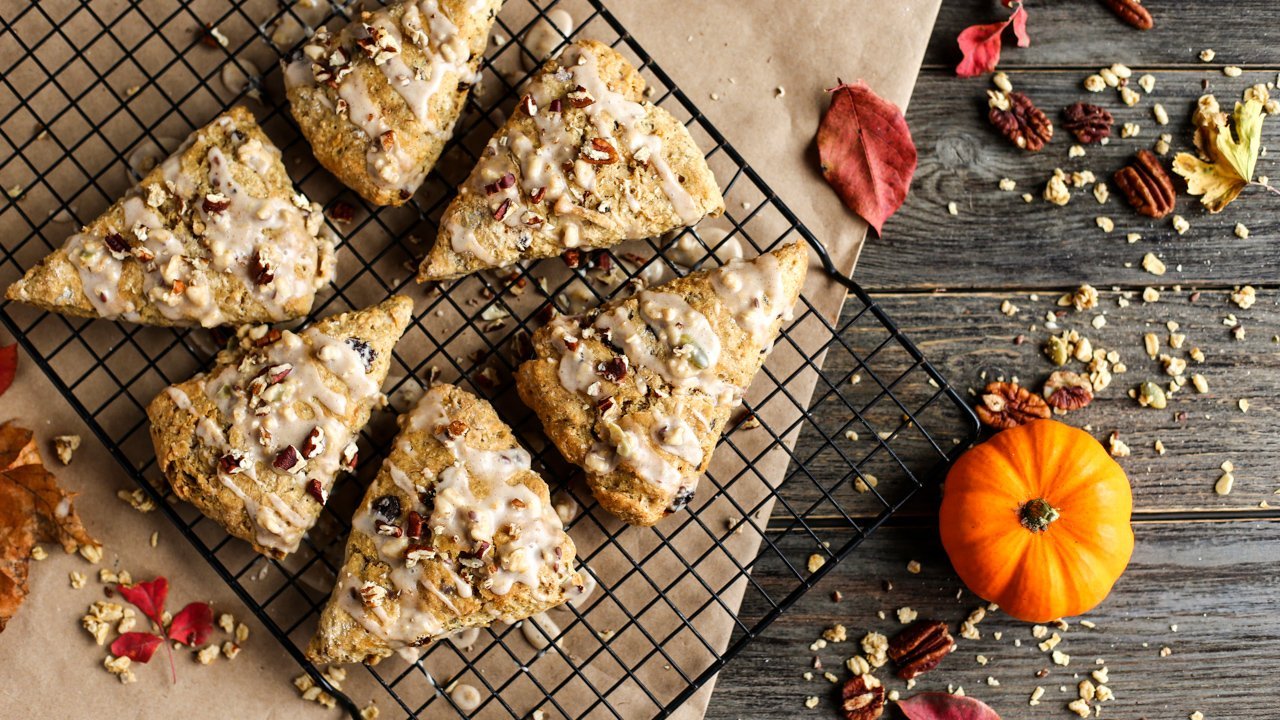 Spiced Maple Pecan Scones