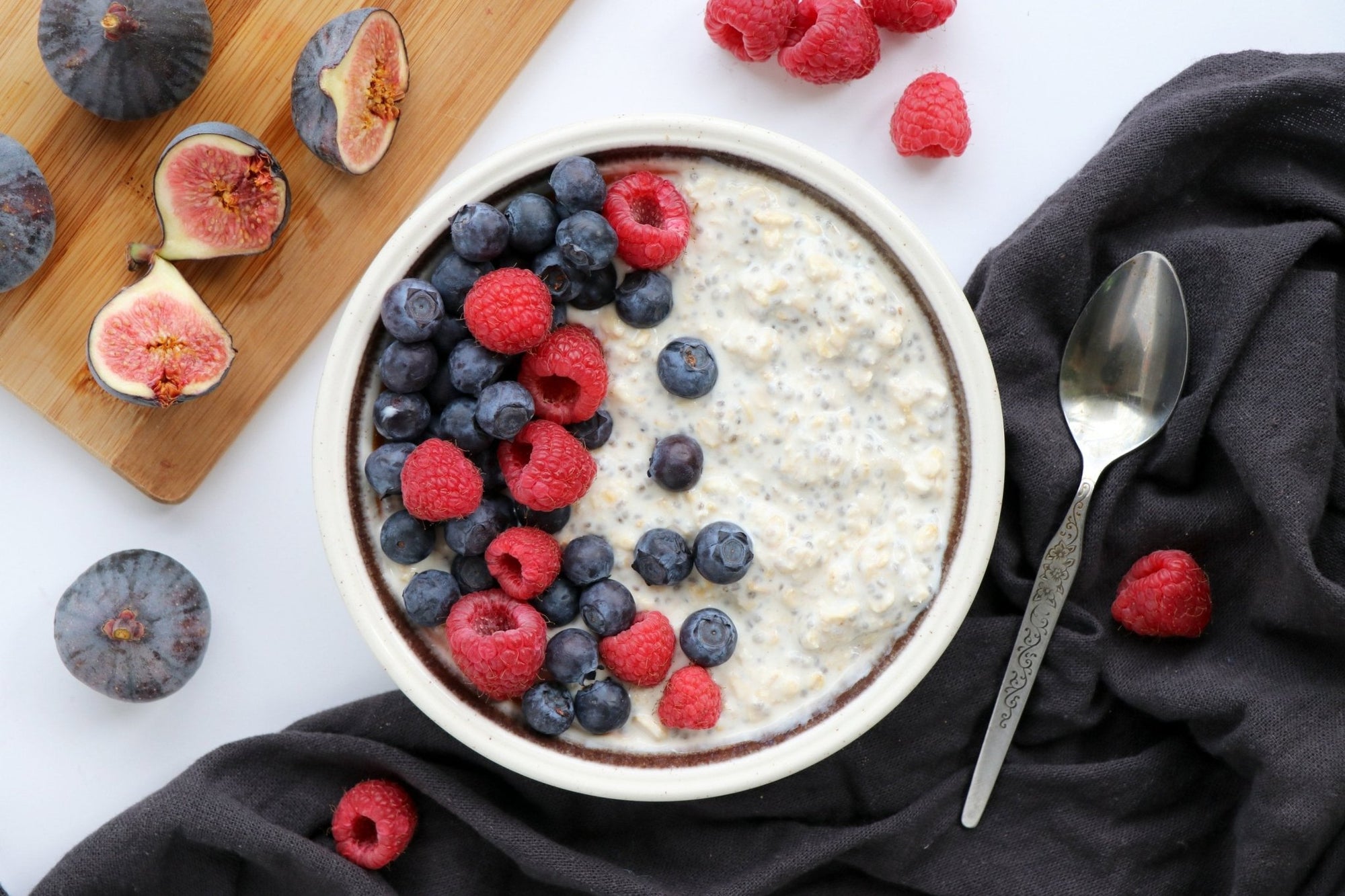 Gruau d’avoine « de la veille » à la vanille avec chia