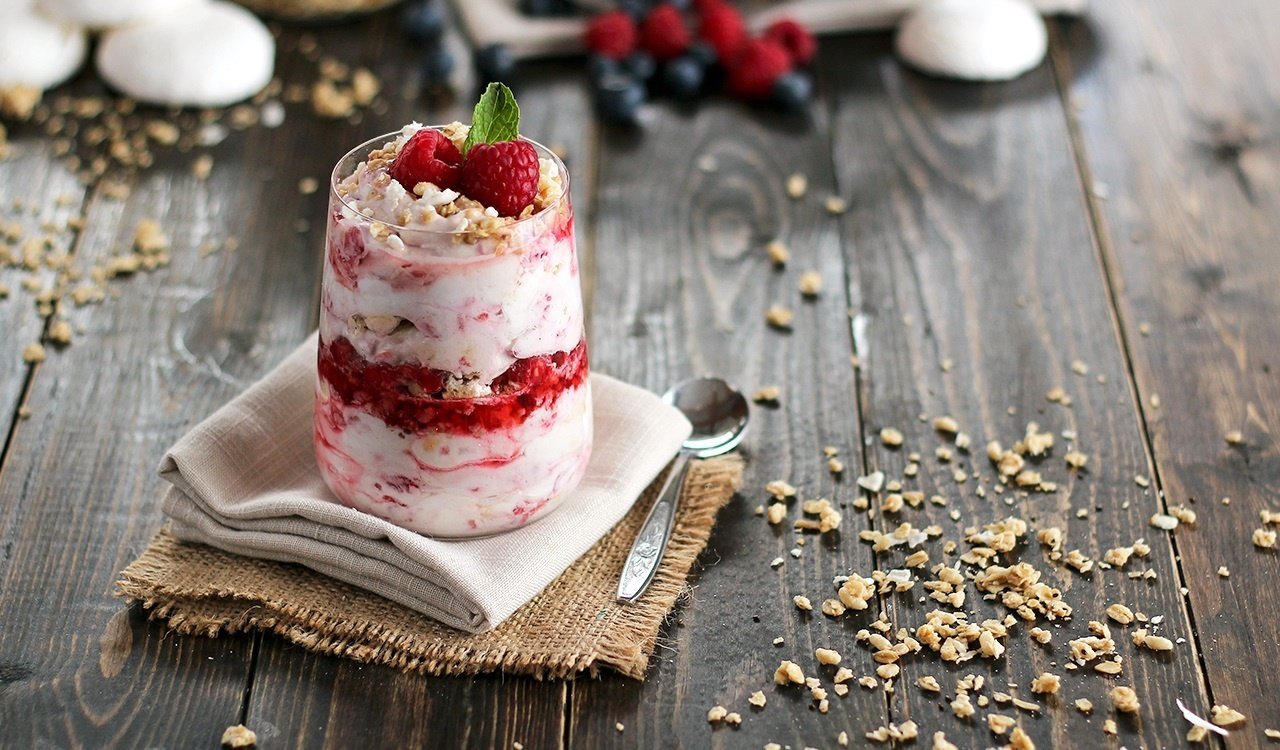 Vegan Raspberry Eton Mess