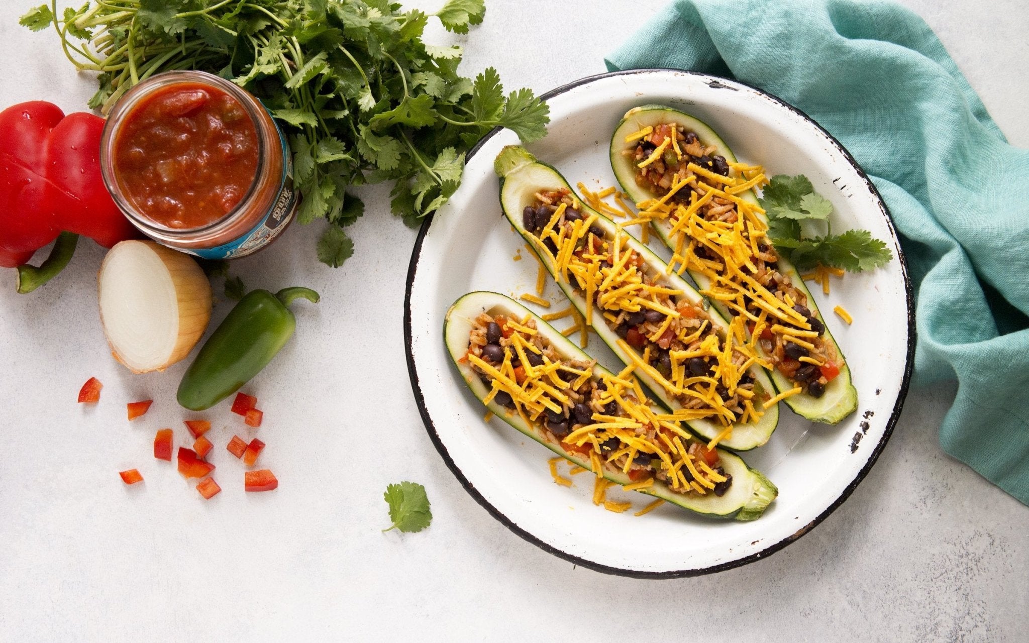 Zucchini Burrito Boats