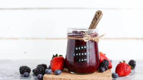 Berry-Cherry Chia Seed Jam