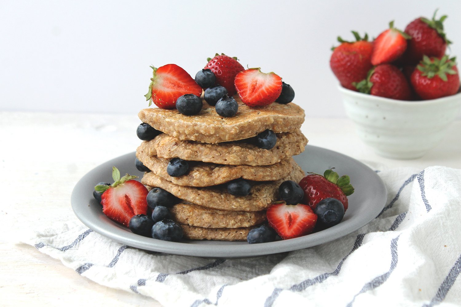 Easy Vegan Oatmeal Pancakes