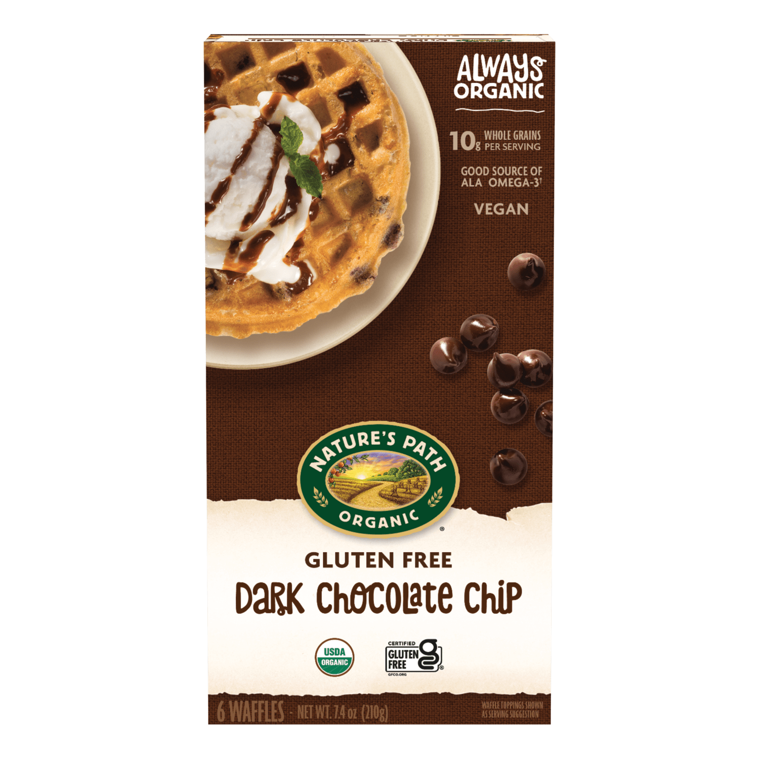 Dark Chocolate Chip Frozen Waffles