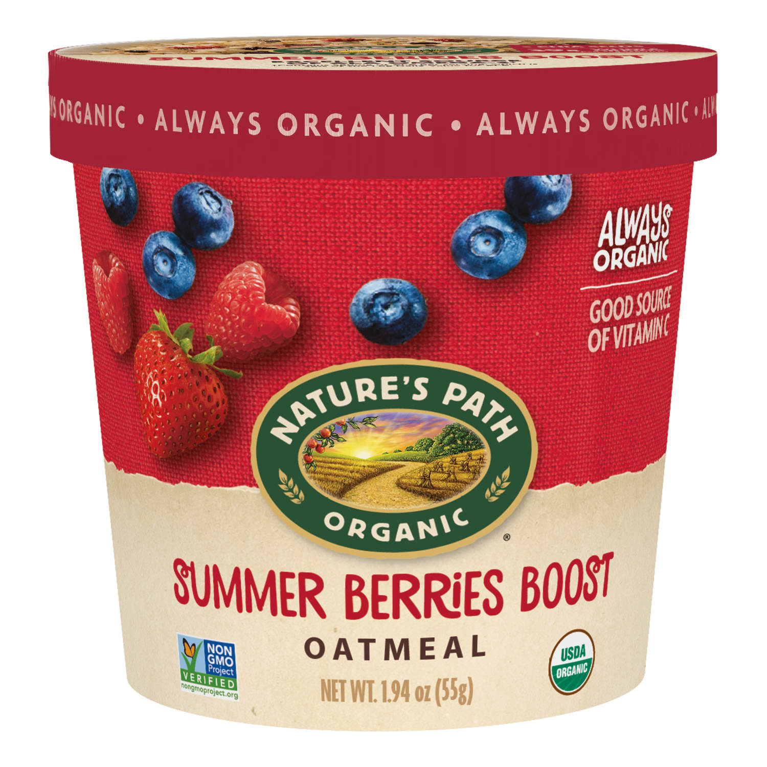 Nature's Path Organic Summer Berries Oatmeal 2oz Cup