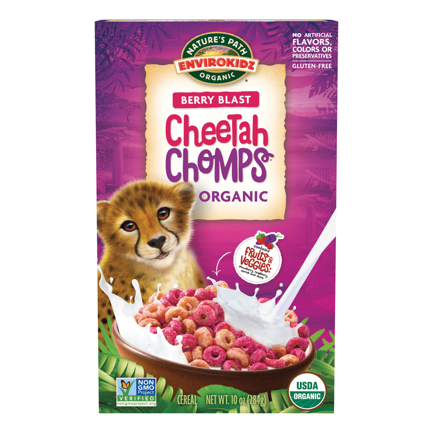 Nature's Path EnviroKidz Organic Cheetah Chomps Cereal 10oz Box