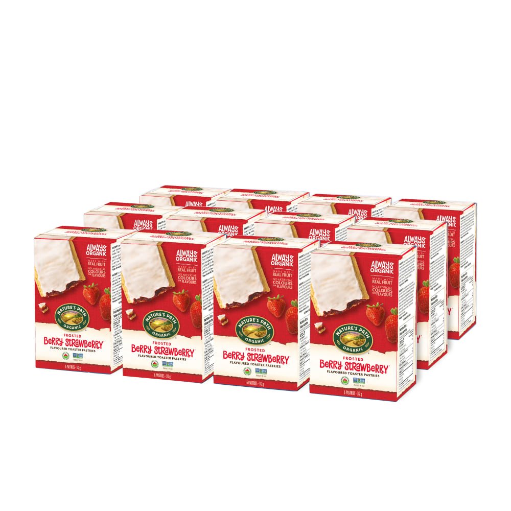 Pack of 6, Nature's Path Organic Strawberry Frosted Toaster Pastries 312g Box