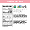 Nutrition facts per serving and ingredient statement for Strawberry Chocolate Turtle Splash Cereal