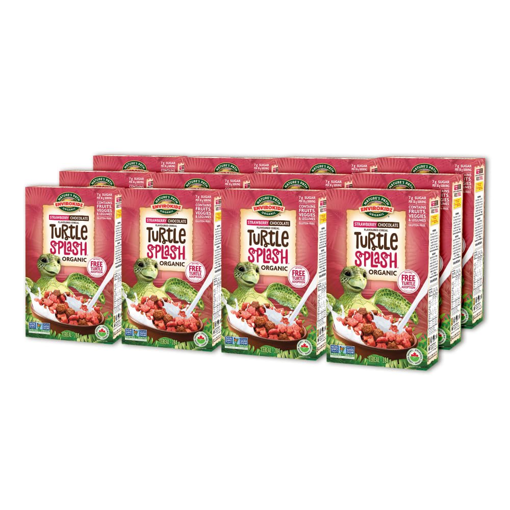 Pack of 12, Nature's Path EnviroKidz Organic Turtle Splash Cold Cereal 284g Box