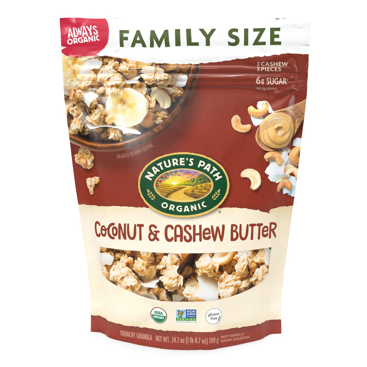 Nature's Path Organic Coconut Cashew Gluten Free Granola 24.7oz Pouch