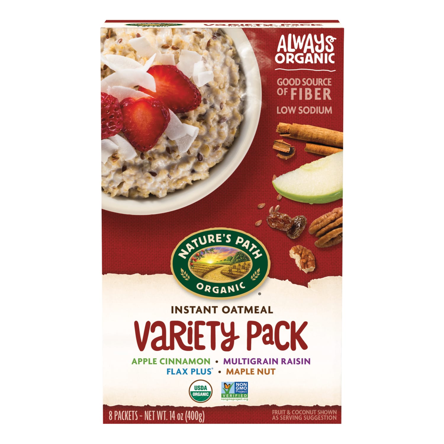 Nature's Path Organic Variety Oatmeal 14oz Box