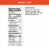 Nutrition facts per serving and ingredient statement for Original Instant Oatmeal