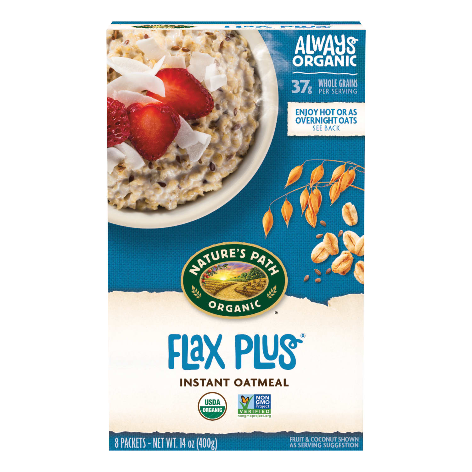 Nature's Path Organic Flax Plus Oatmeal 14oz Box