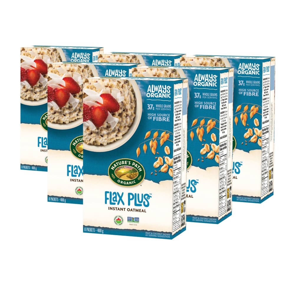 Pack of 6, Nature's Path Organic Flax Plus Oatmeal 400g Box