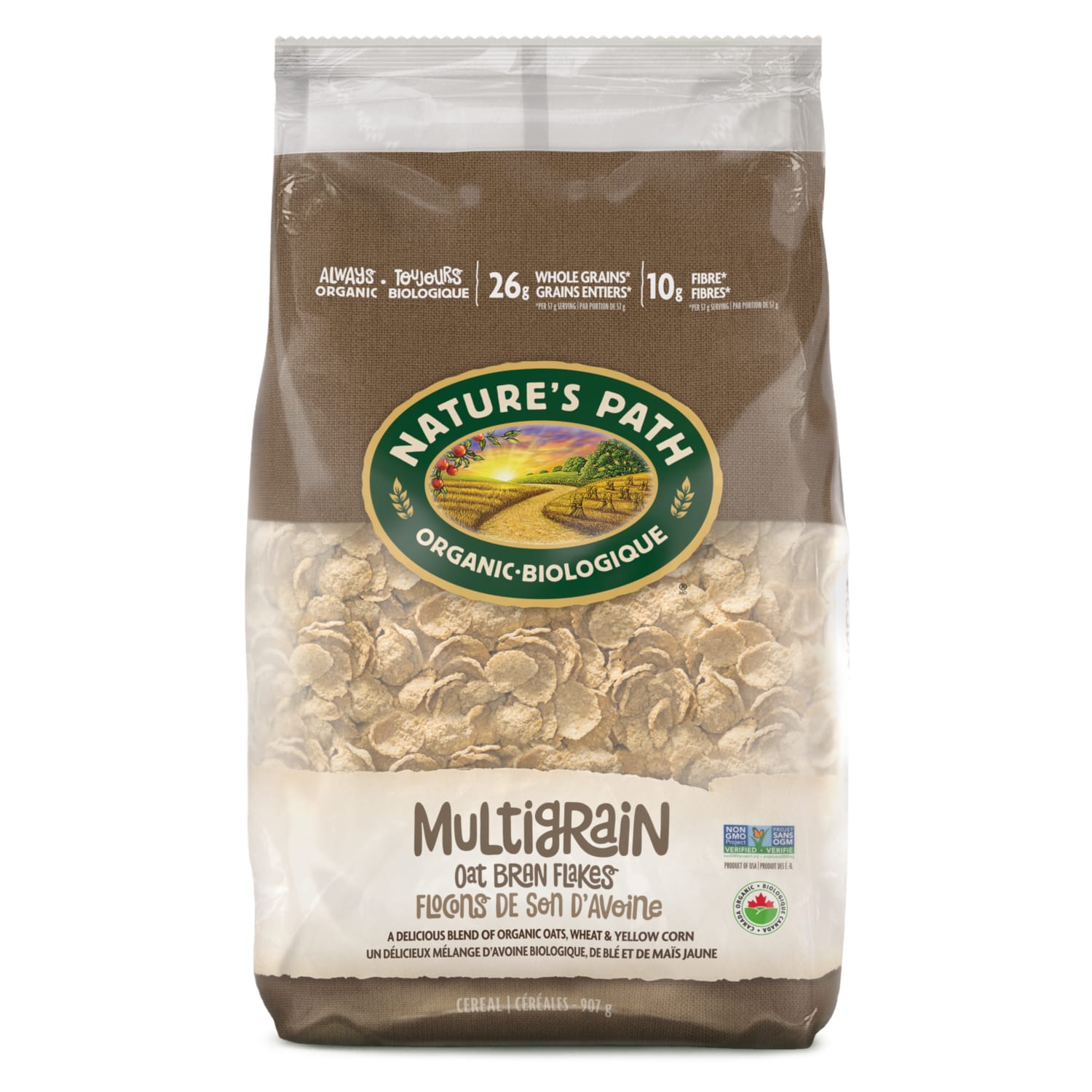 Nature's Path Organic Multigrain Flakes Cereal 907g EcoPac Bag