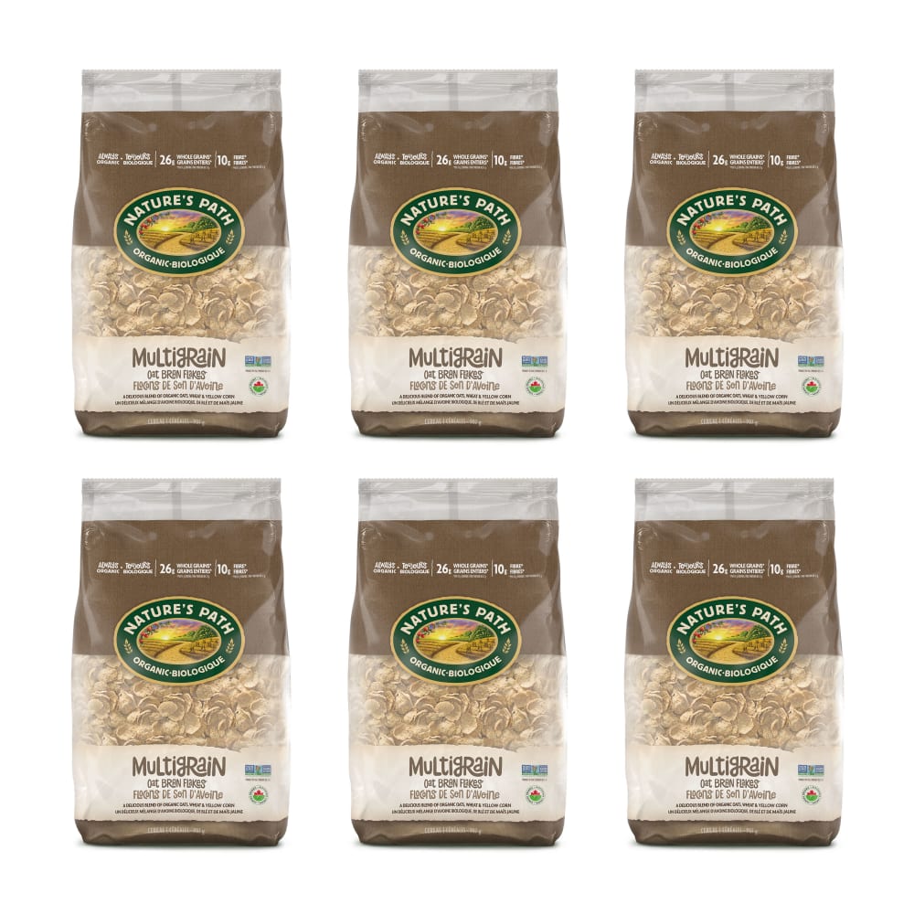 Pack of 6, Nature's Path Organic Multigrain Flakes Cereal 907g EcoPac Bag