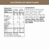 Nutrition facts per serving and ingredient statement for Multigrain Oat Bran Flakes Cereal