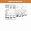 Nutrition facts per serving and ingredient statement for Sunrise Crunchy Maple Cereal