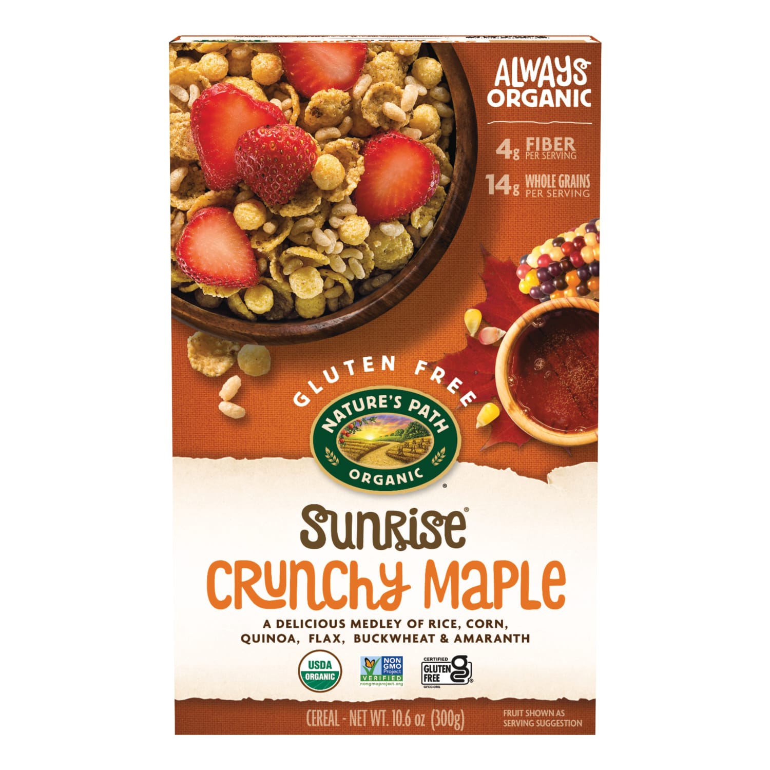 Nature's Path Organic Crunchy Sunrise Maple Cold Cereal 10oz Box