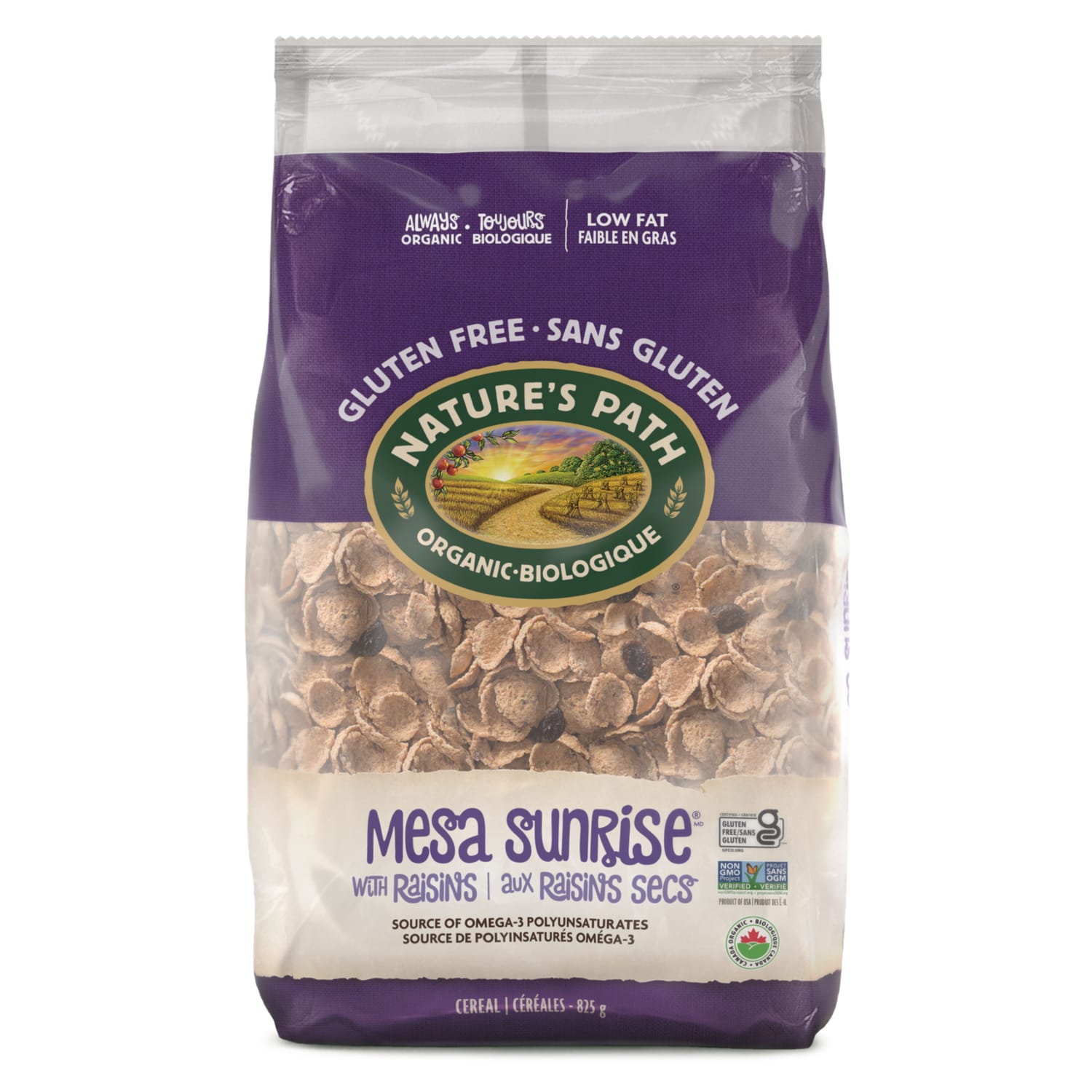 Nature's Path Organic Mesa Sunrise With Raisins Cereal 825g EcoPac Bag