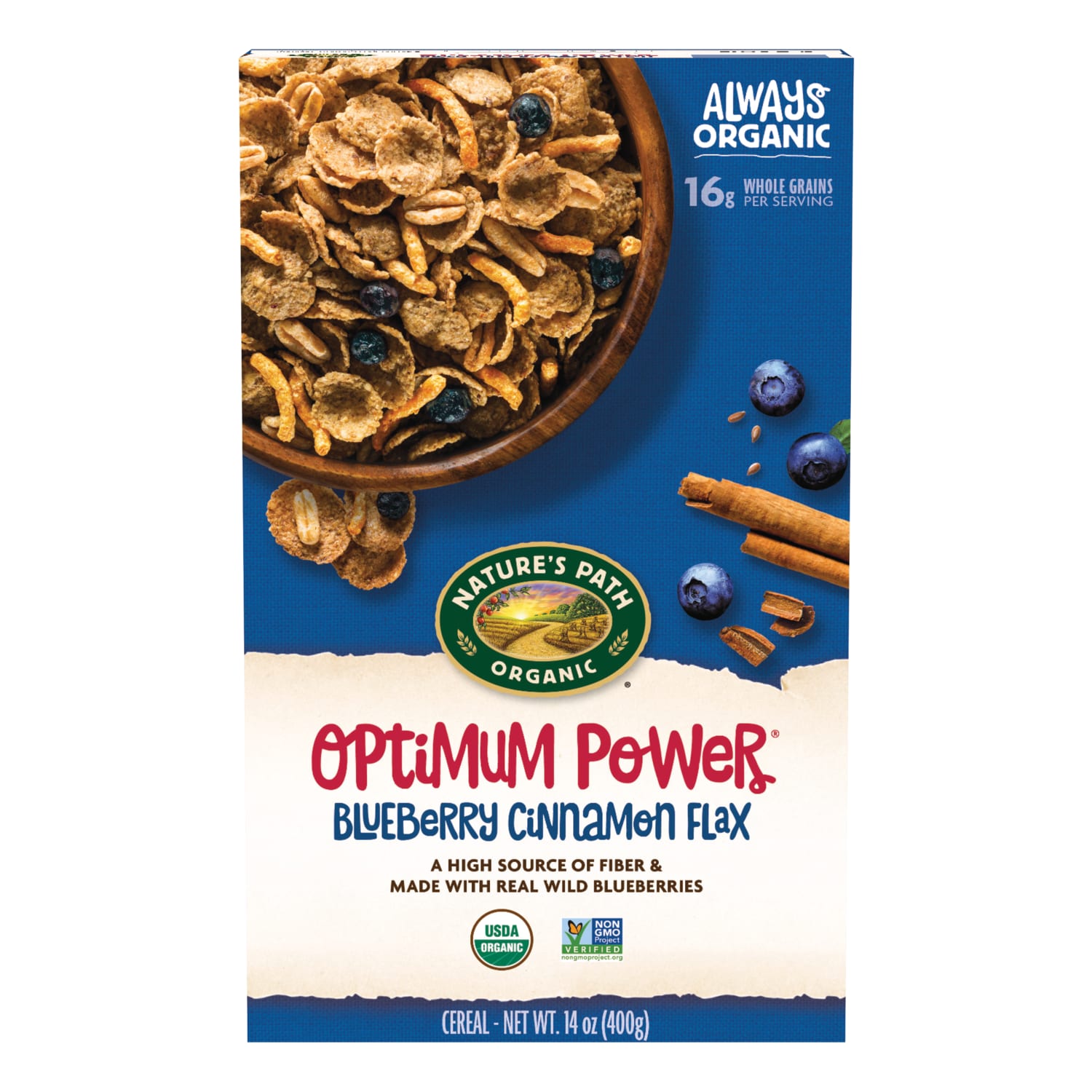 Nature's Path Organic Optimum Power Cold Cereal 14oz Box