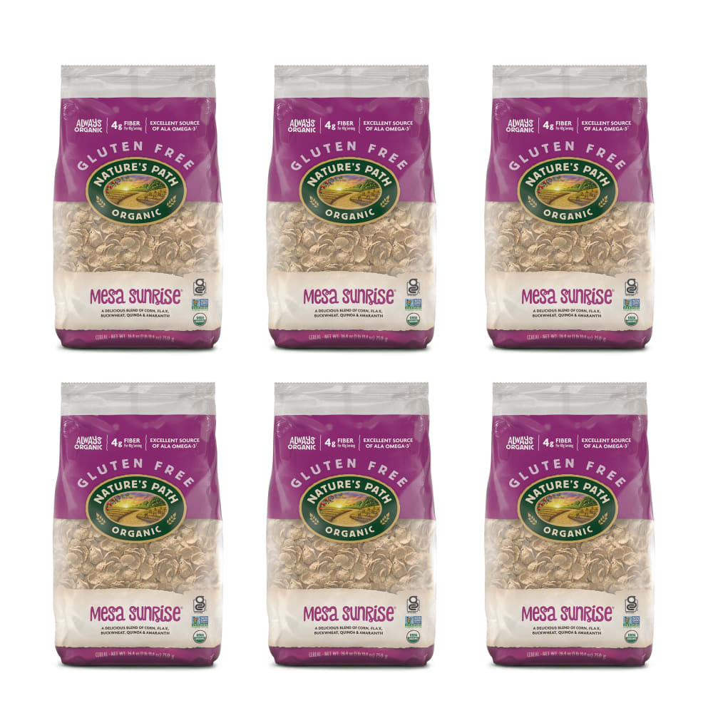 Pack of 6, Nature's Path Organic Mesa Sunrise Cold Cereal 26.4oz EcoPac Bag