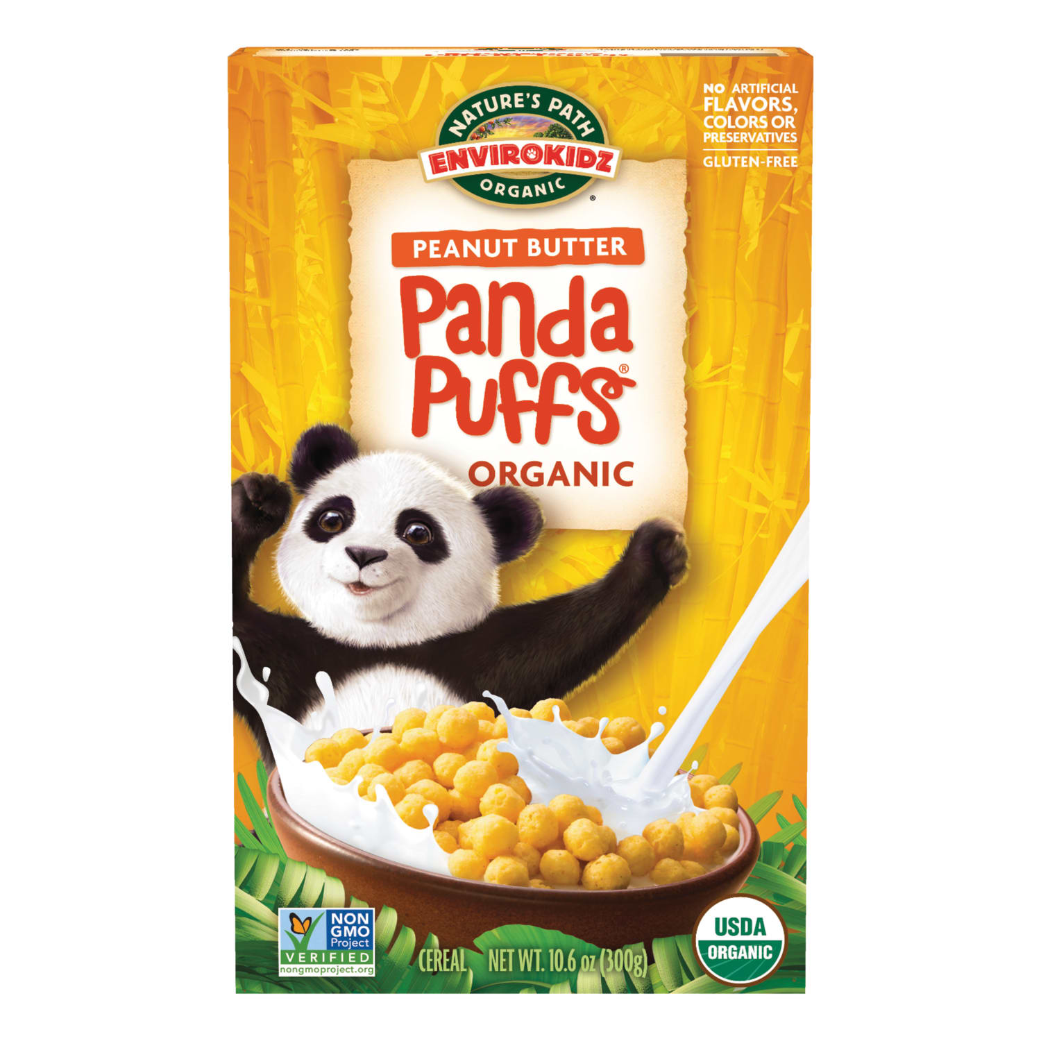 Nature's Path EnviroKidz Organic Panda Puffs Cold Cereal 10.6oz Box