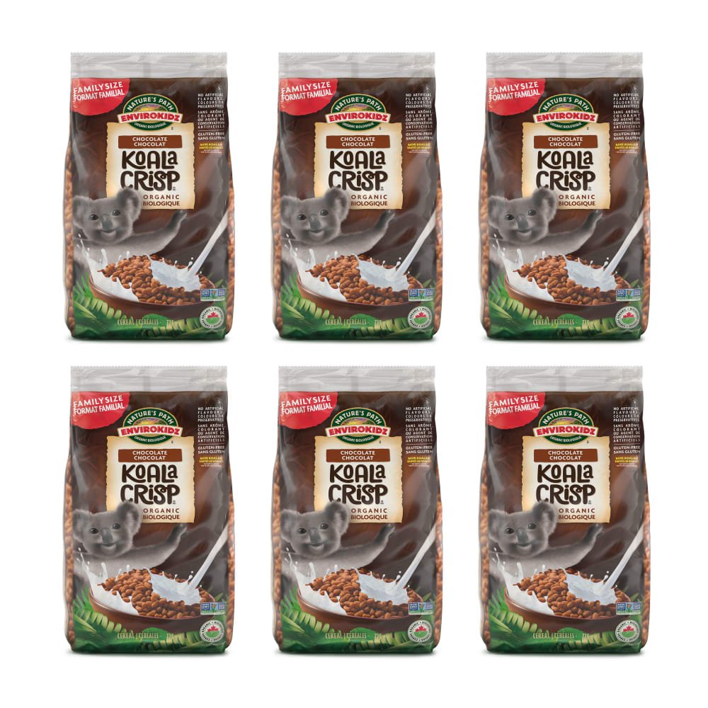 Pack of 6, Nature's Path EnviroKidz Organic Koala Crisp Cereal 725g EcoPac Bag