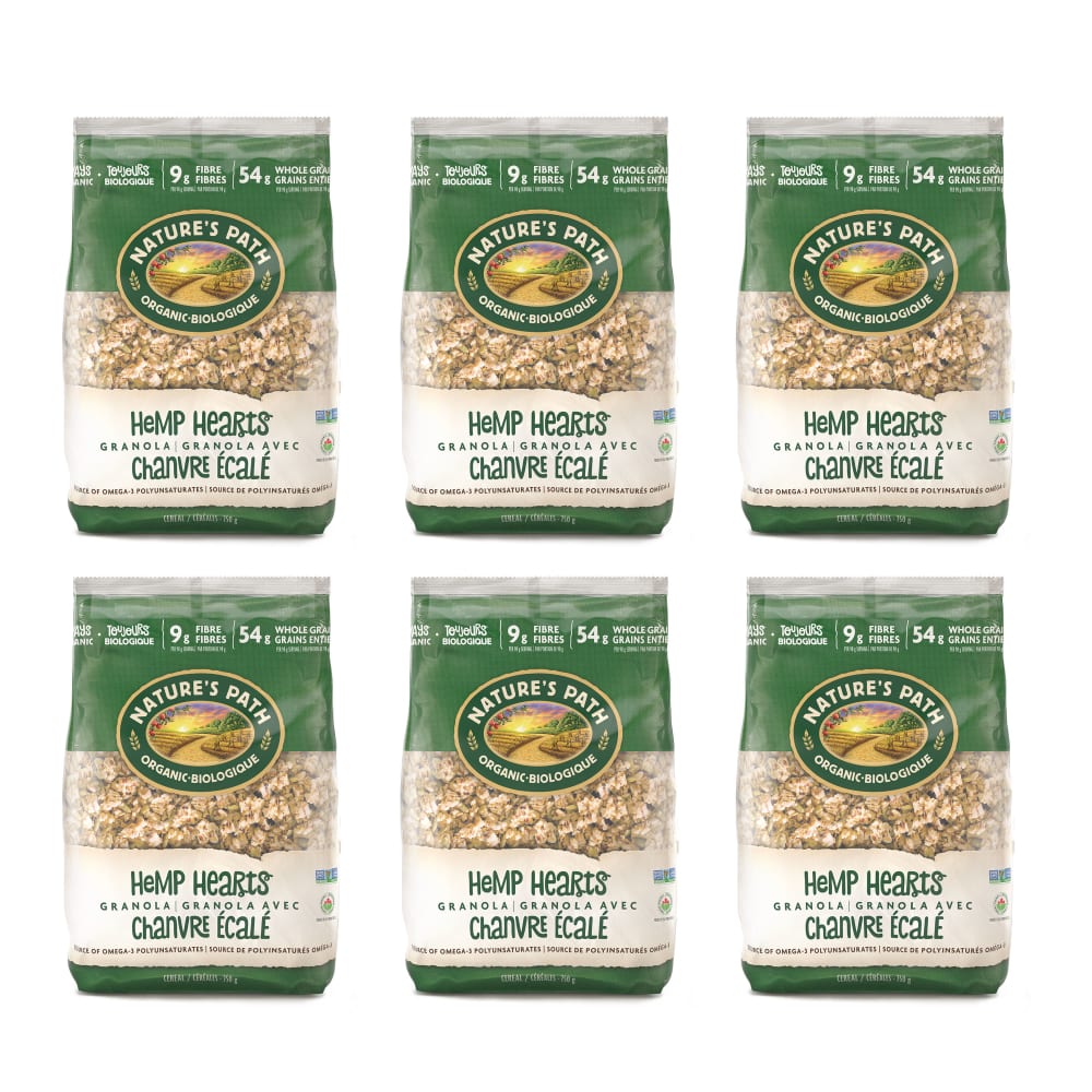 Pack of 6, Nature's Path Organic Hemp Hearts Granola 750g EcoPac Bag