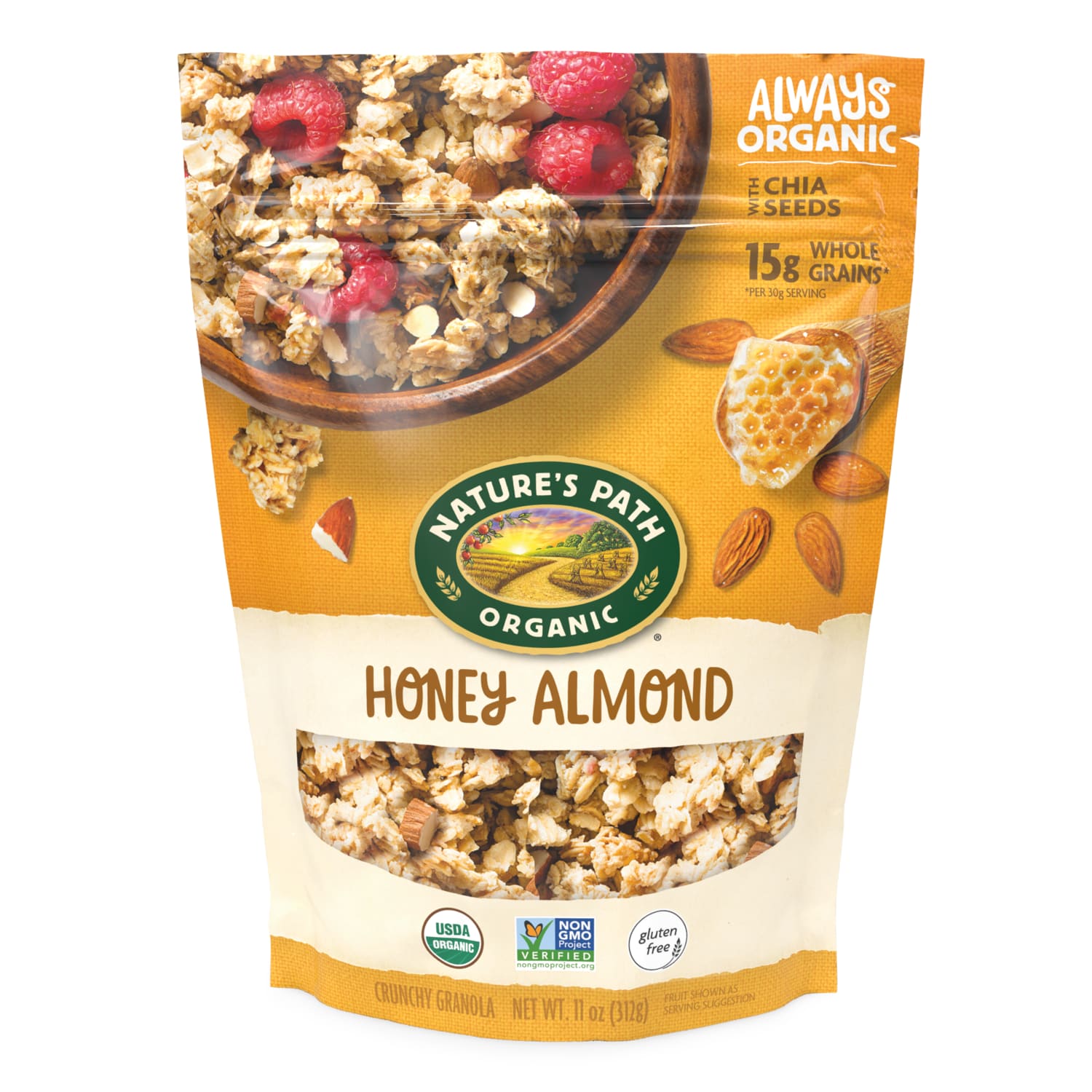 Nature's Path Organic Honey Almond Gluten Free Granola 11oz Pouch