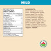 Nutrition facts per serving and ingredient statement for Mexicana Mild Salsa