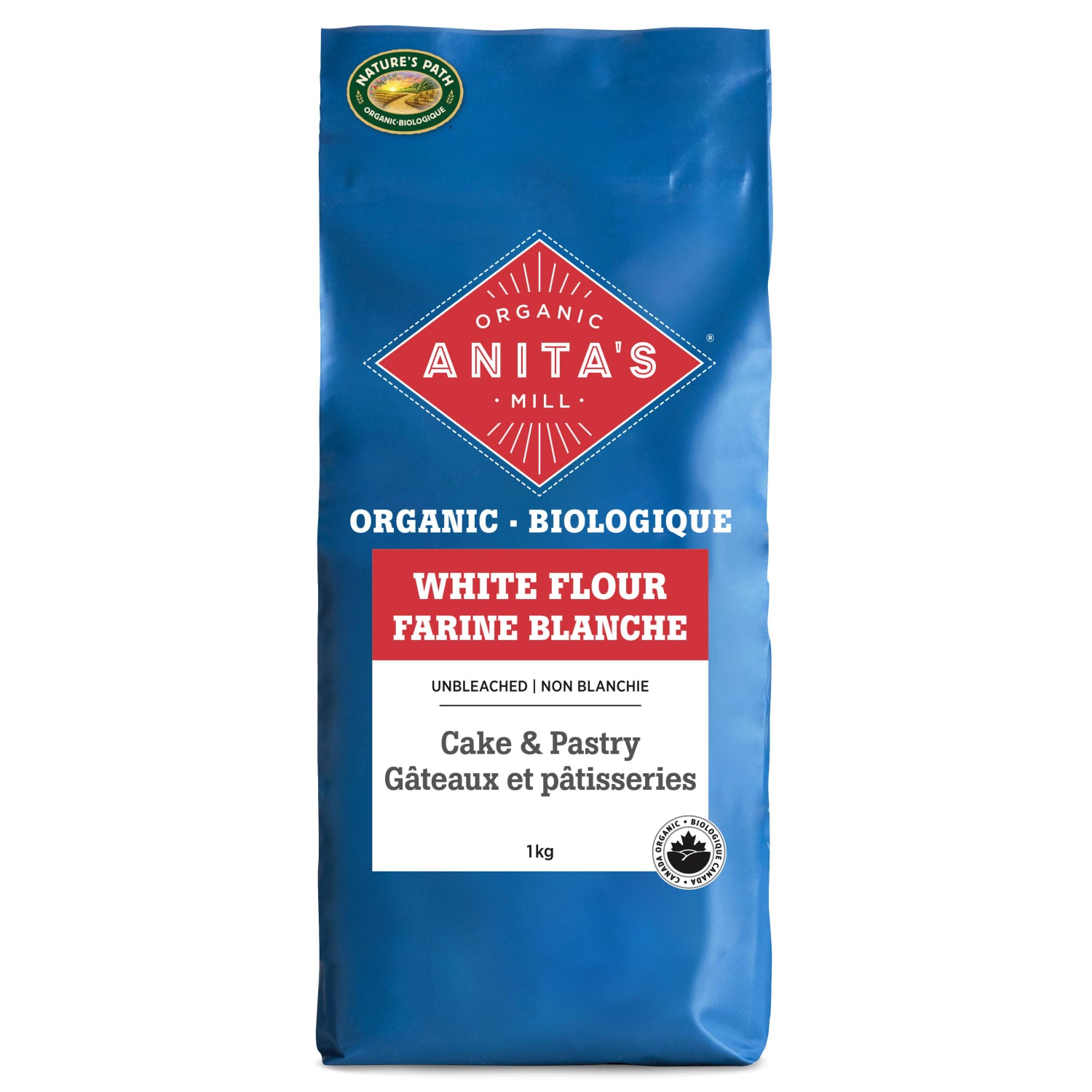 Anita's Organic Mill Unbleached Cake & Pastry White Flour 1kg Bag