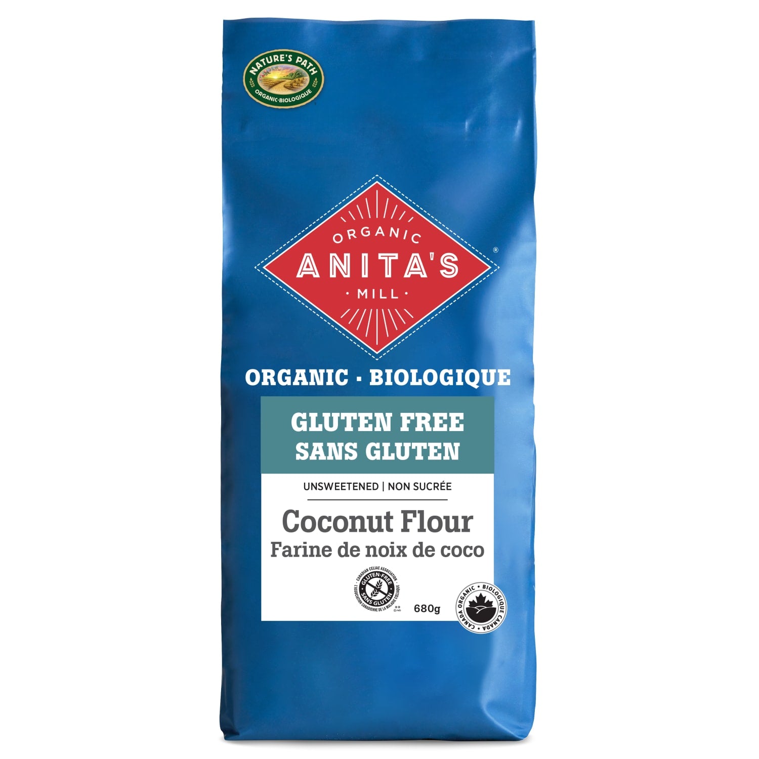 Anita's Organic Mill Gluten Free Unsweetened Coconut Flour 680g Bag