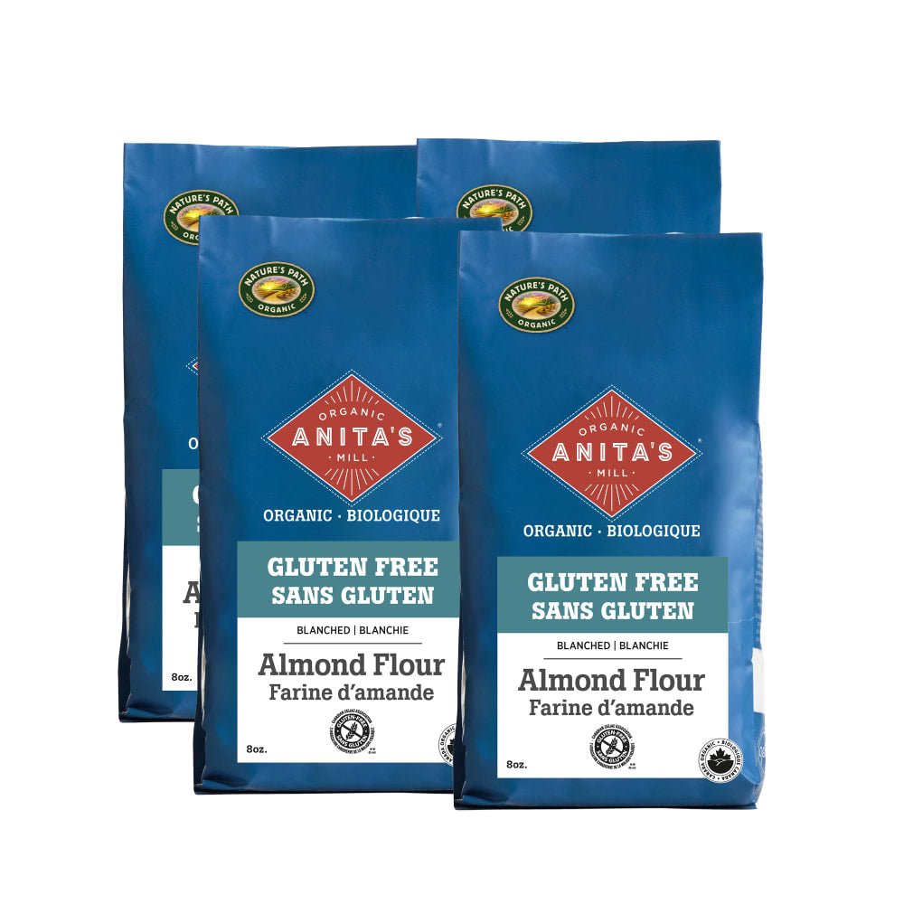 Pack of 4, Anita's Organic Mill Gluten Free Blanched Almond Flour 375g Bag