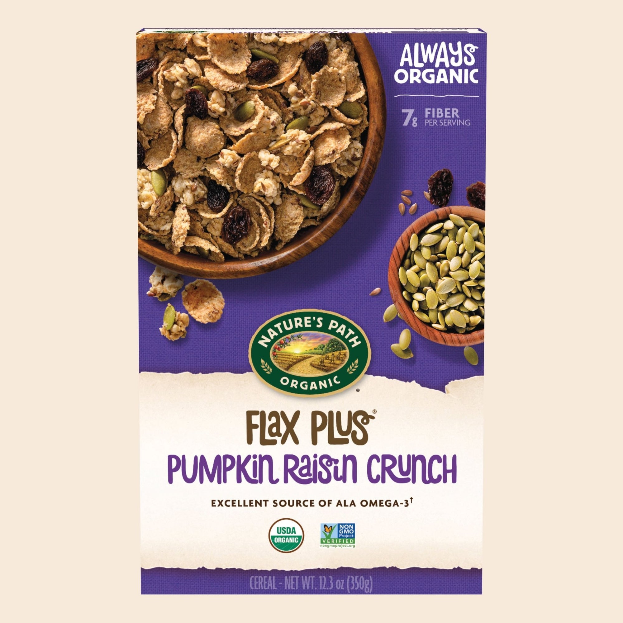 Flax Plus Pumpkin Raisin Crunch Cereal