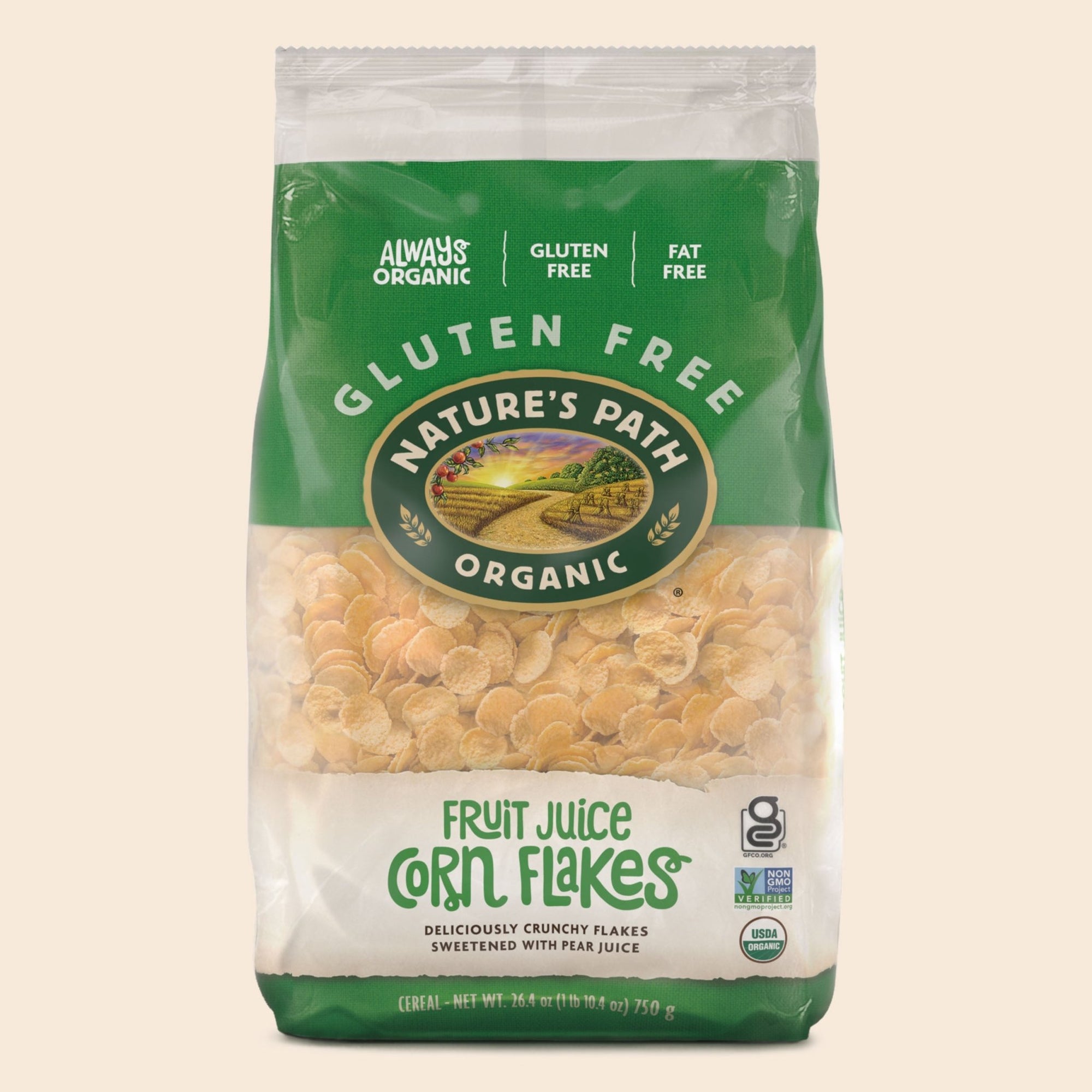 Fruit Juice Sweetened Corn Flakes Cereal